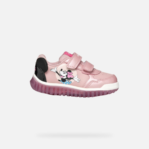 Disney Minnie LIGHTYLOO BABY Old Rose/Black - image number 1 | GEOX