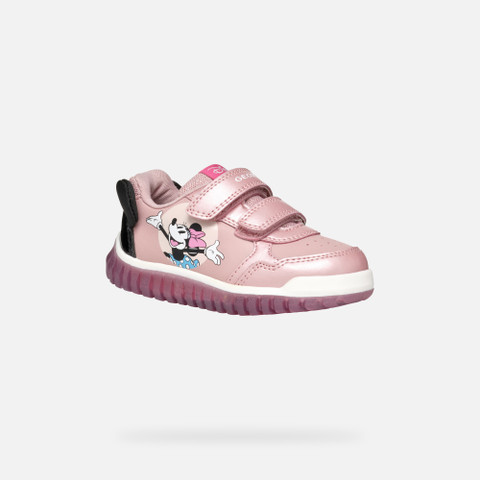 Disney Minnie LIGHTYLOO BABY Old Rose/Black - image number 2 | GEOX