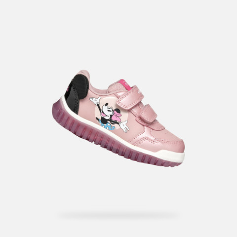 Disney Minnie LIGHTYLOO BABY Old Rose/Black - image number 0 | GEOX