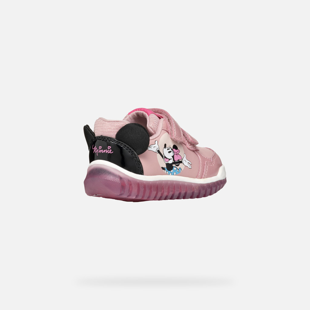 Disney Minnie LIGHTYLOO BABY Old Rose/Black - image number 4 | GEOX