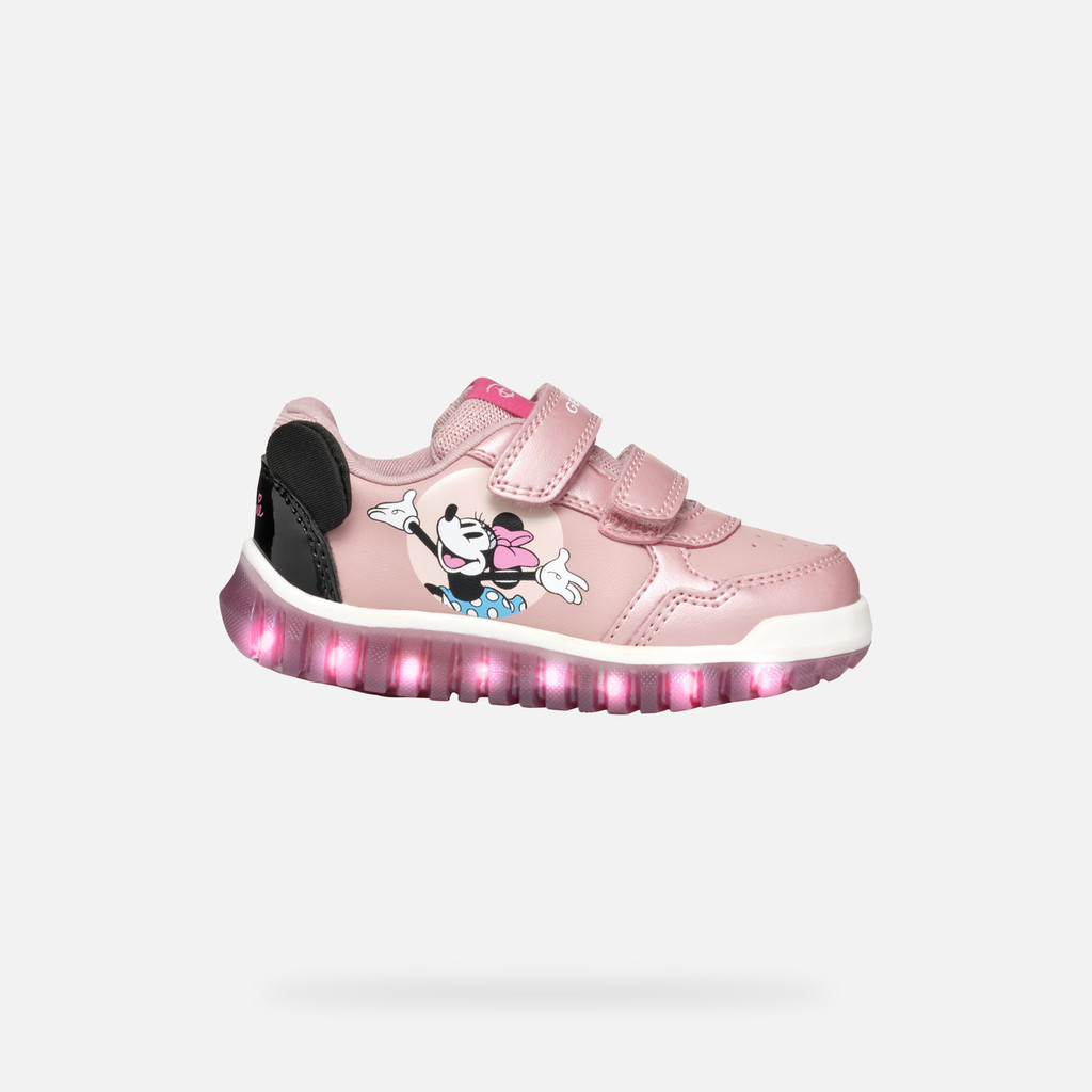 Disney Minnie LIGHTYLOO BABY Old Rose/Black - image number 7 | GEOX