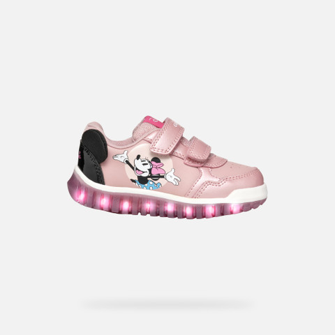 Disney Minnie LIGHTYLOO BABY Old Rose/Black - image number 7 | GEOX