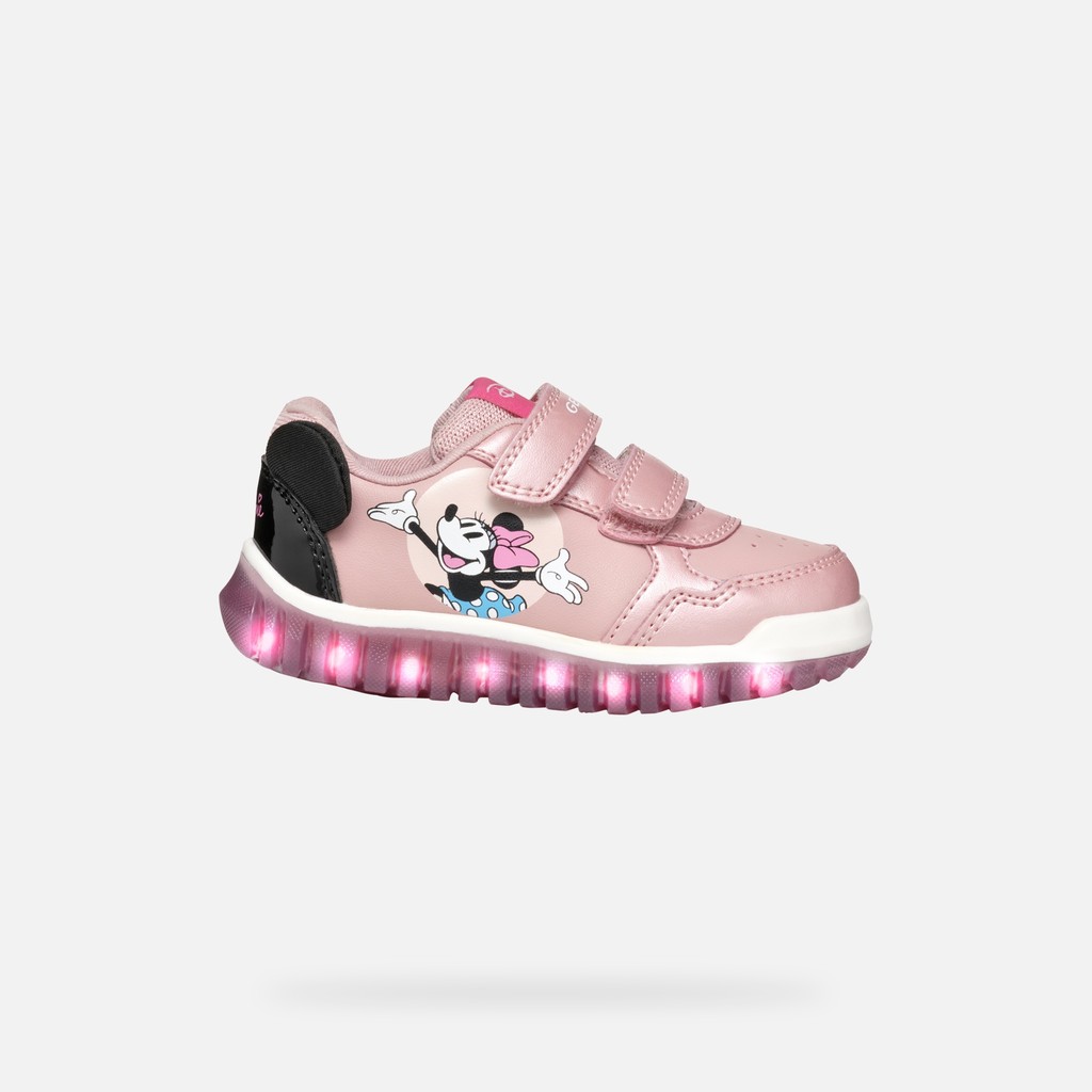 Disney Minnie LIGHTYLOO BABY Old Rose/Black - image number 1 | GEOX