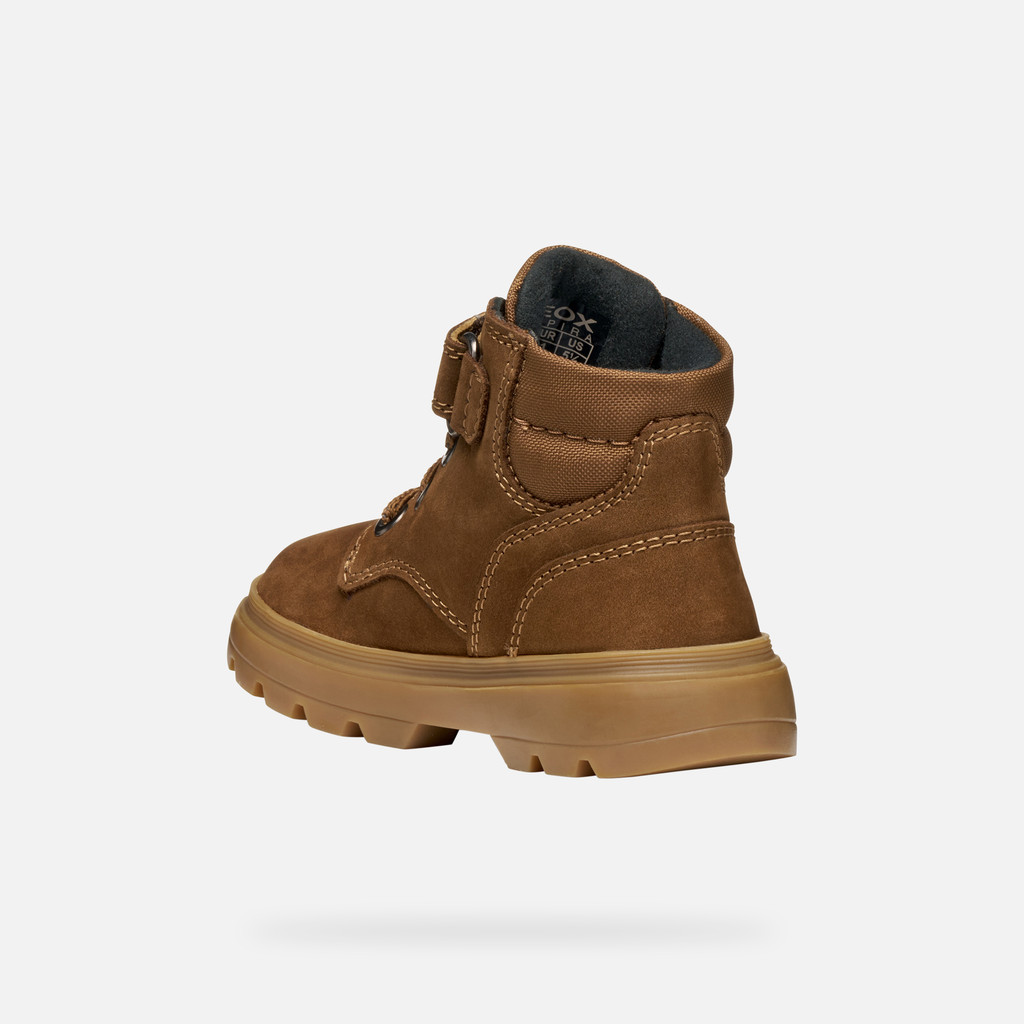 Mid calf boots KIDDARTAH TODDLER BOY Tobacco - image number 3 | GEOX