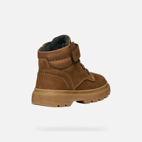 Mid calf boots KIDDARTAH TODDLER BOY Tobacco - image number 4 | GEOX