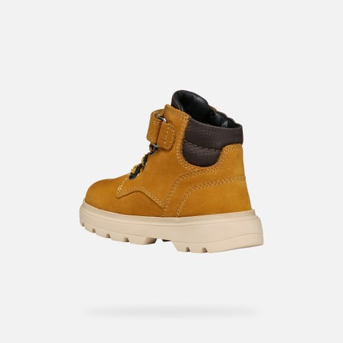 Velcro shoes KIDDARTAH TODDLER BOY Dark Yellow - image number 3 | GEOX