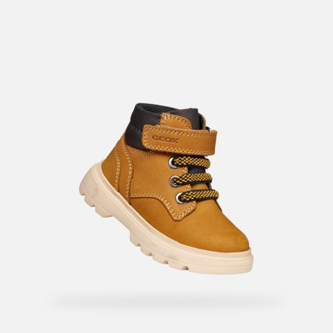 Velcro shoes KIDDARTAH TODDLER BOY Dark Yellow - image number 4 | GEOX