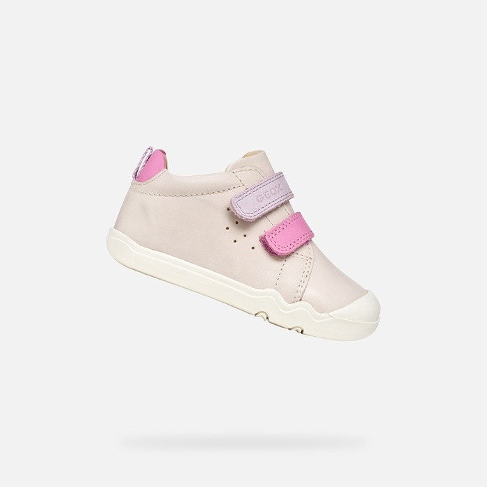 Barefoot STEPPIEUP TODDLER Ivory/Dark pink | GEOX