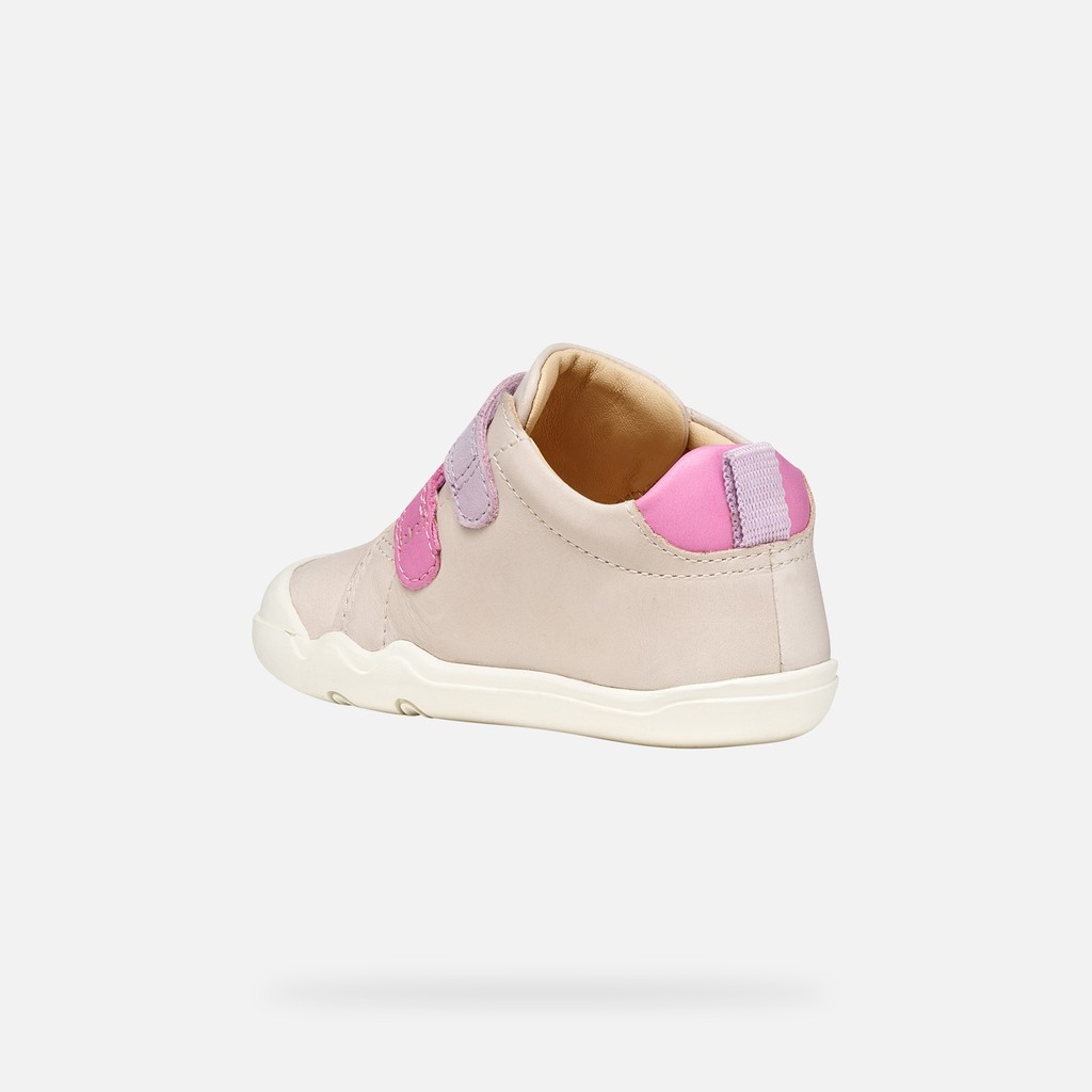 Barefoot STEPPIEUP TODDLER Ivory/Dark pink - image number 3 | GEOX