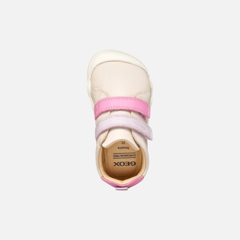Barefoot STEPPIEUP TODDLER Ivory/Dark pink - image number 5 | GEOX
