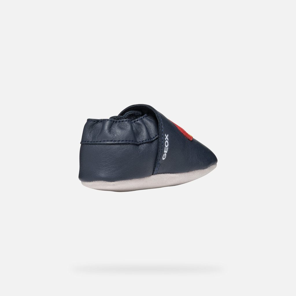 Geox GLOVIEDOO BABY Sneakers senza lacci in Blu navy Rosso Geox