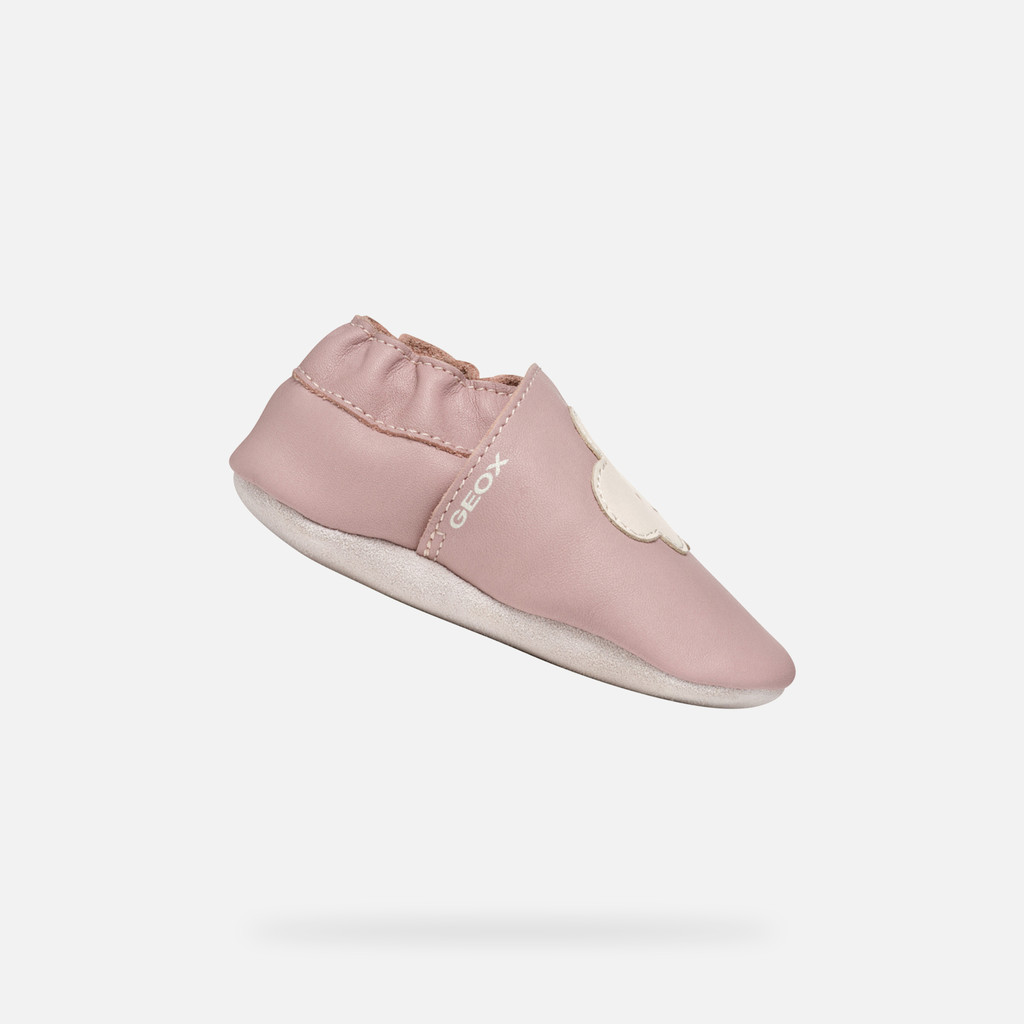 Geox GLOVIEDOO BABY Sneakers senza lacci in Rosa antico Avorio Geox