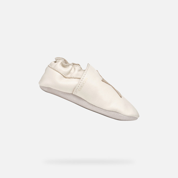 Laceless sneakers GLOVIEDOO BABY Light ivory/Platinum | GEOX