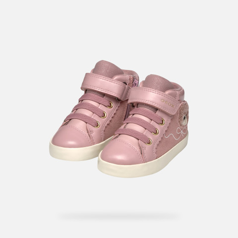 High Top Sneakers KILWI TODDLER GIRL Antique Rose - image number 7 | GEOX