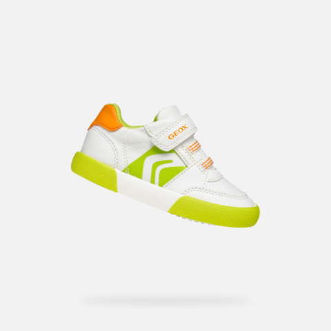 Low top sneakers GISLI TODDLER White/Fluo Green - image number 0 | GEOX