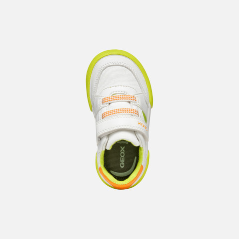 Low top sneakers GISLI TODDLER White/Fluo Green - image number 5 | GEOX