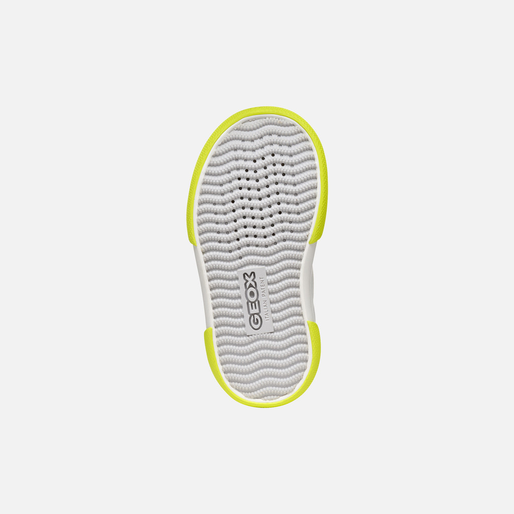 Low top sneakers GISLI TODDLER White/Fluo Green - image number 6 | GEOX
