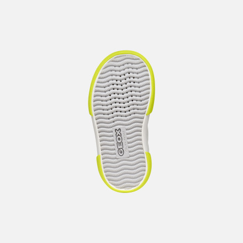 Low top sneakers GISLI TODDLER White/Fluo Green - image number 6 | GEOX