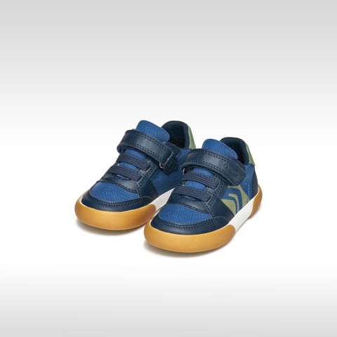 Sneakers basse GISLI BIMBO Blu navy/Verde oliva - image number 1 | GEOX