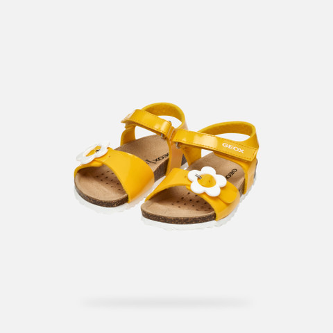 open sandals SANDAL CHALKI TODDLER Yellow - image number 7 | GEOX