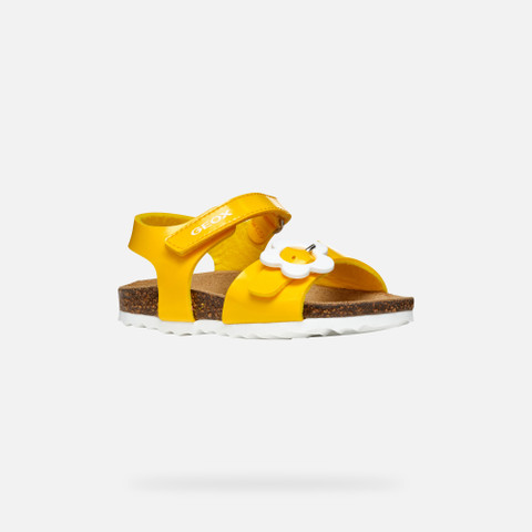 open sandals SANDAL CHALKI TODDLER Yellow - image number 2 | GEOX