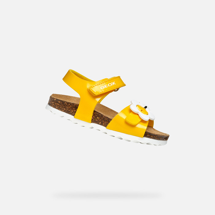 Open sandals SANDAL CHALKI TODDLER GIRL Yellow | GEOX