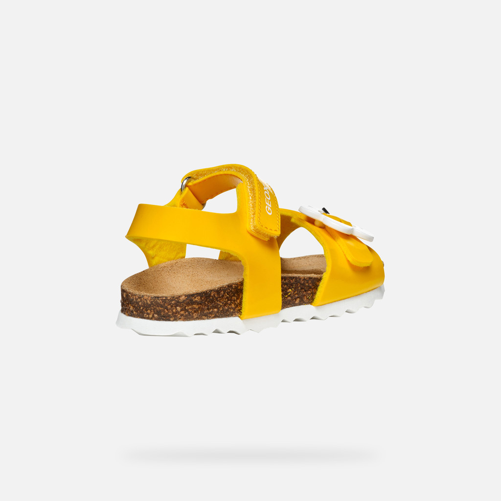 open sandals SANDAL CHALKI TODDLER Yellow - image number 4 | GEOX