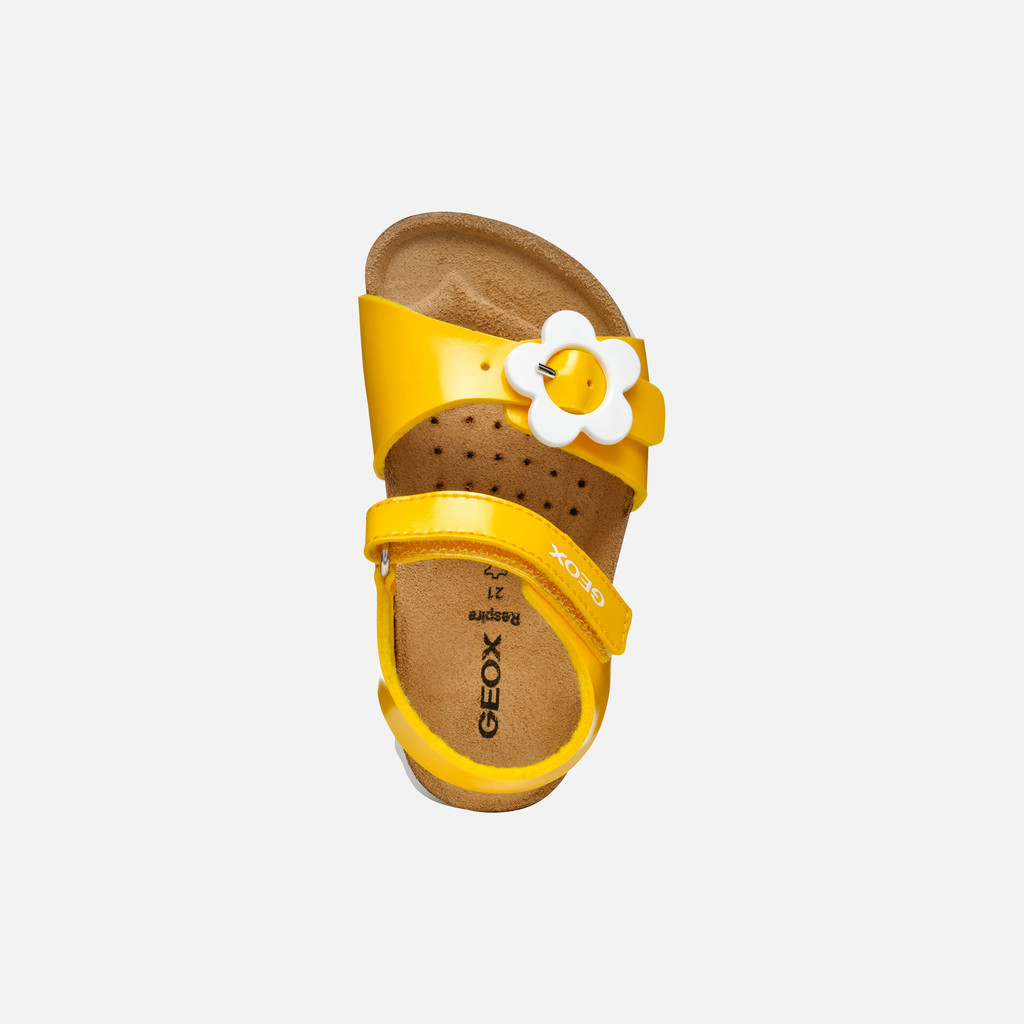 open sandals SANDAL CHALKI TODDLER Yellow - image number 5 | GEOX