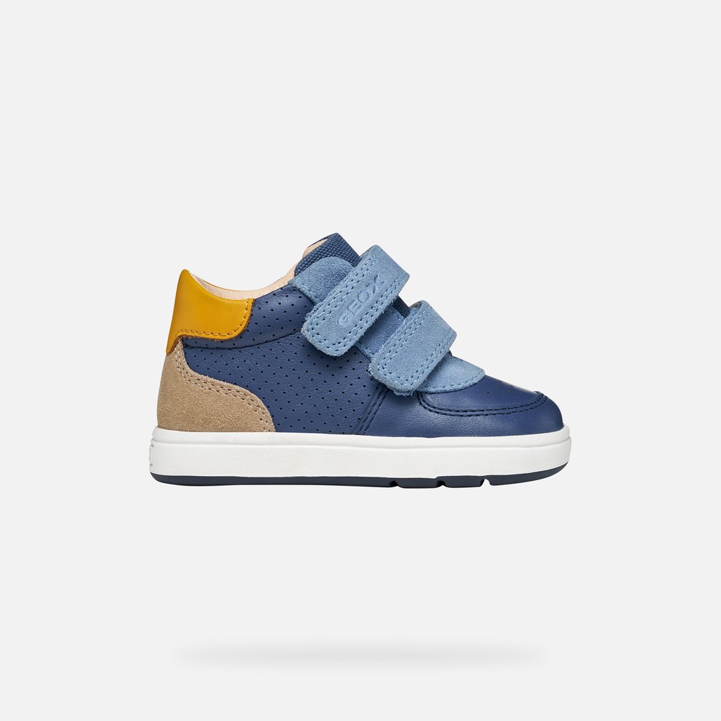 Toddler velcro shoes BIGLIA BABY BOY Denim/Dark sky - image number 1 | GEOX