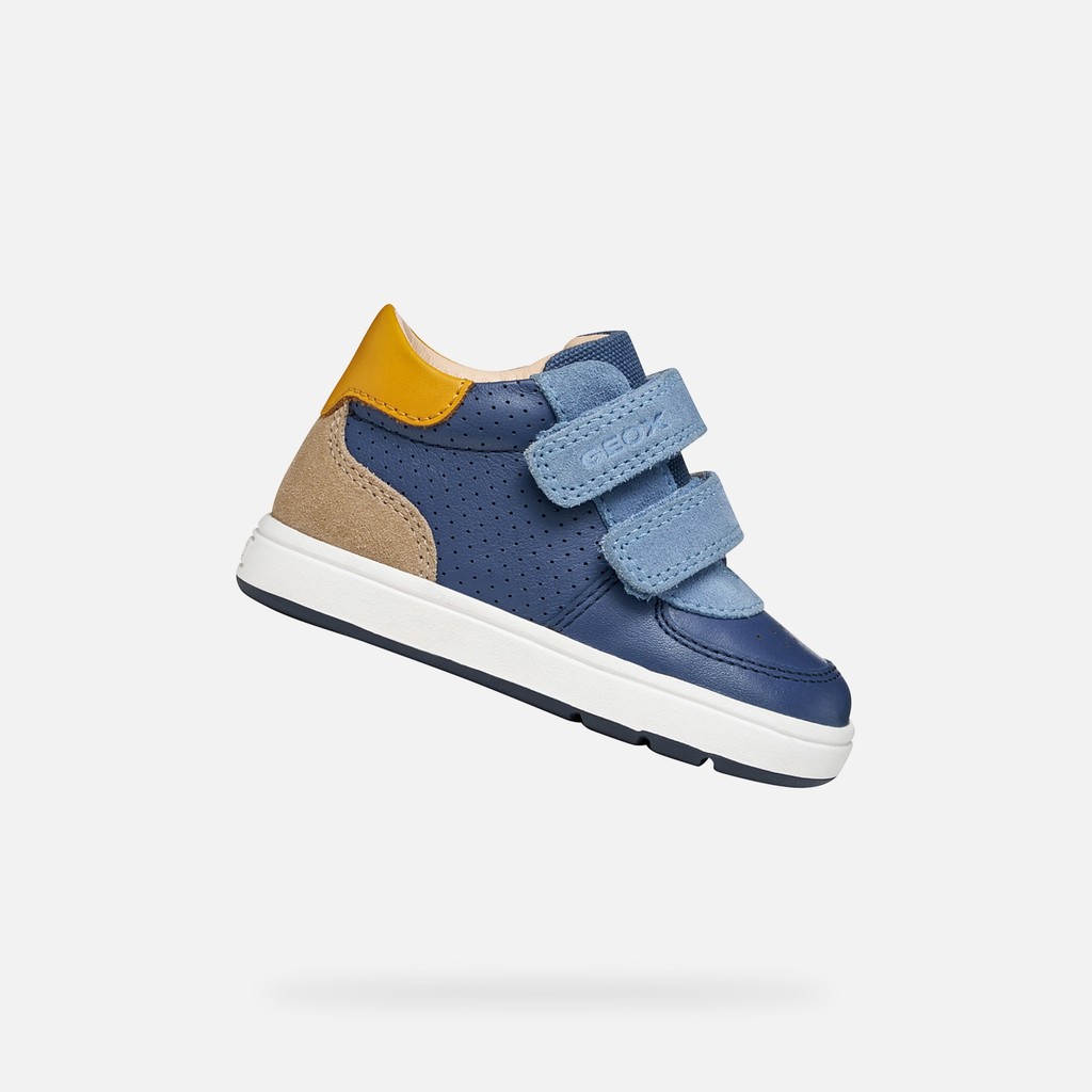 Toddler velcro shoes BIGLIA BABY BOY Denim/Dark sky - image number 0 | GEOX
