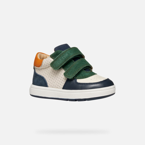 Velcro shoes BIGLIA BABY Ivory/Green - image number 2 | GEOX