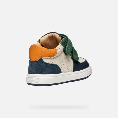 Velcro shoes BIGLIA BABY Ivory/Green - image number 4 | GEOX