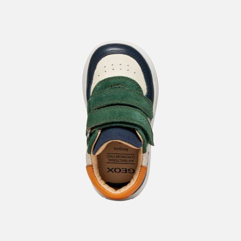 Velcro shoes BIGLIA BABY Ivory/Green - image number 5 | GEOX