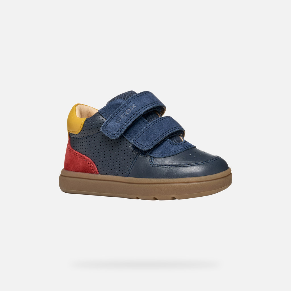 Velcro shoes BIGLIA BABY Navy/Red - image number 2 | GEOX