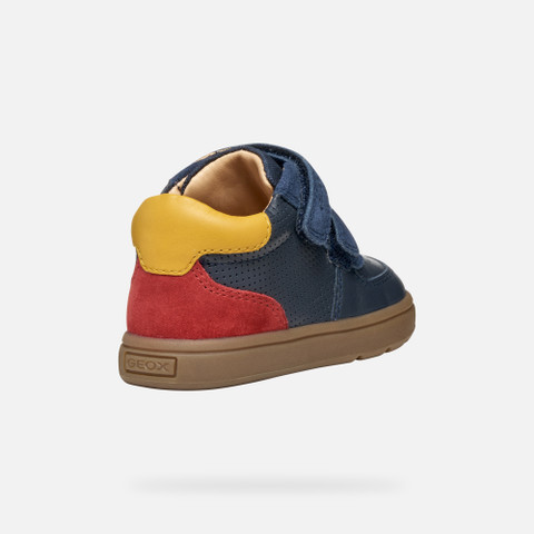 Velcro shoes BIGLIA BABY Navy/Red - image number 4 | GEOX
