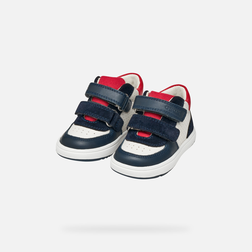 Sneakers with straps BIGLIA BABY White/Navy - image number 7 | GEOX