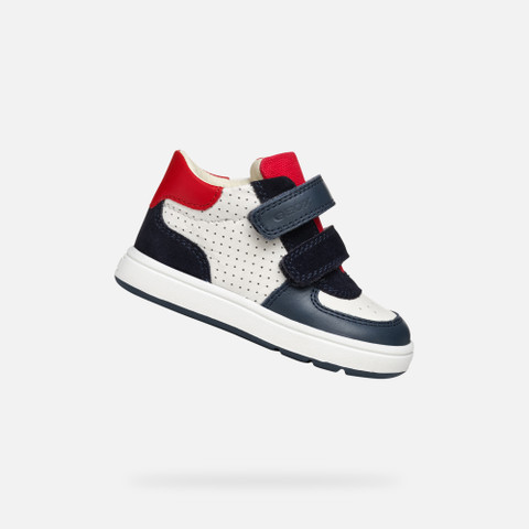 sneakers with straps BIGLIA BABY White/Navy - image number 0 | GEOX