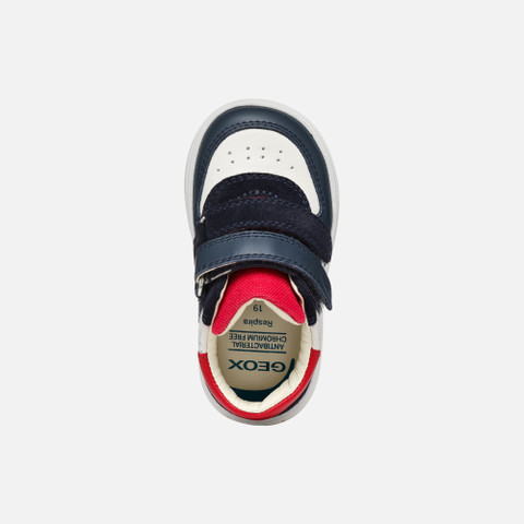 sneakers with straps BIGLIA BABY White/Navy - image number 5 | GEOX