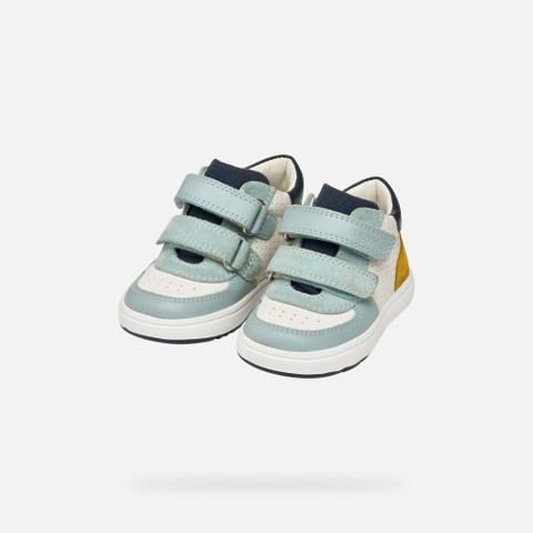 Sneakers with straps BIGLIA BABY White/Sage - image number 7 | GEOX