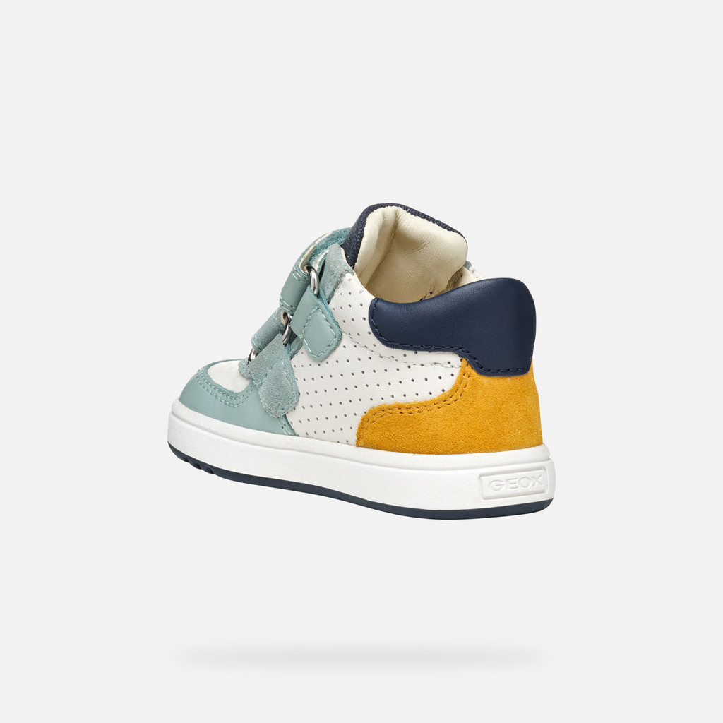 Sneakers with straps BIGLIA BABY White/Sage - image number 3 | GEOX