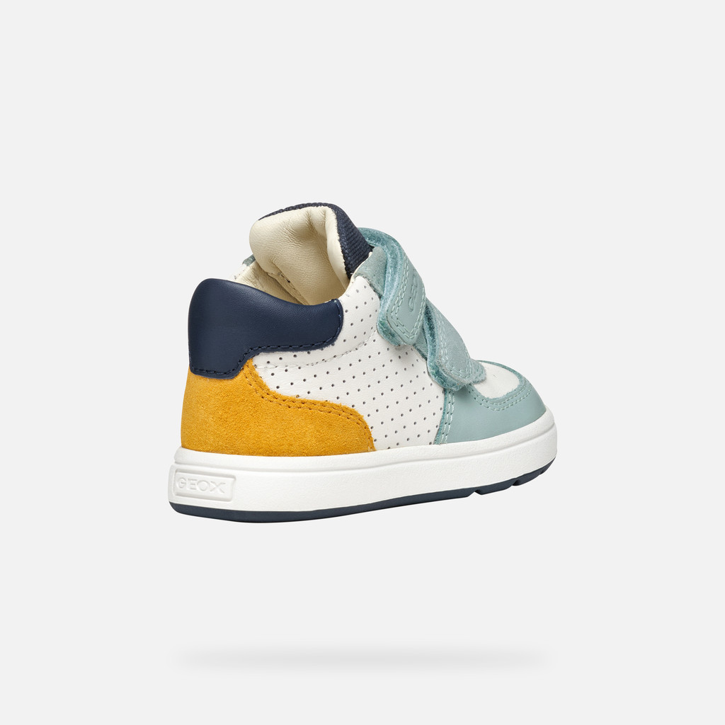 Sneakers with straps BIGLIA BABY White/Sage - image number 4 | GEOX