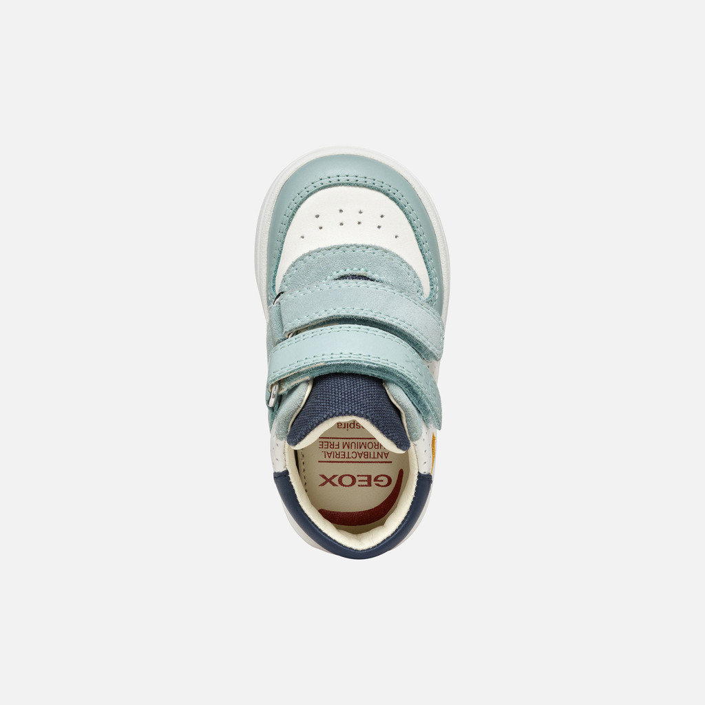 Sneakers with straps BIGLIA BABY White/Sage - image number 5 | GEOX