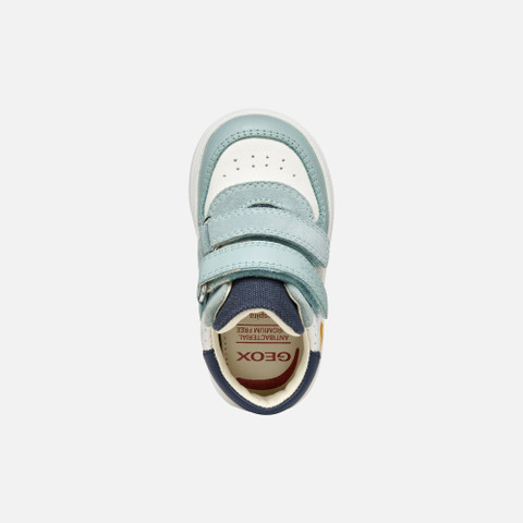 Sneakers with straps BIGLIA BABY White/Sage - image number 5 | GEOX
