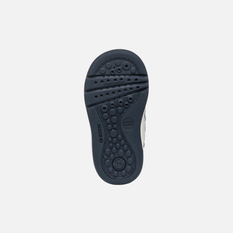 Sneakers with straps BIGLIA BABY White/Sage - image number 6 | GEOX