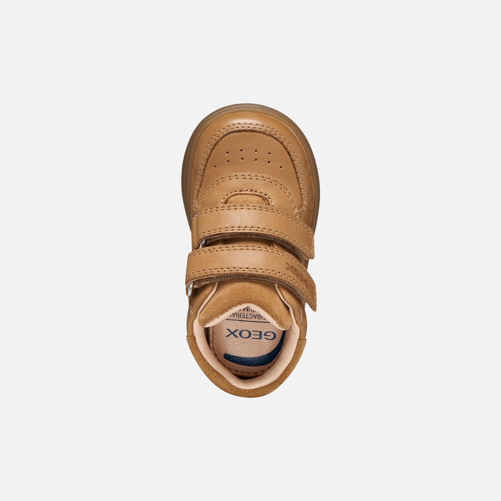 Chaussures b&eacute;b&eacute; scratch BIGLIA B&Eacute;B&Eacute; GAR&Ccedil;ON Cognac - image number 5 | GEOX