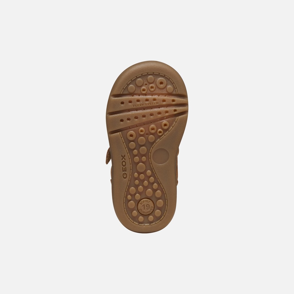 Chaussures b&eacute;b&eacute; scratch BIGLIA B&Eacute;B&Eacute; GAR&Ccedil;ON Cognac - image number 6 | GEOX