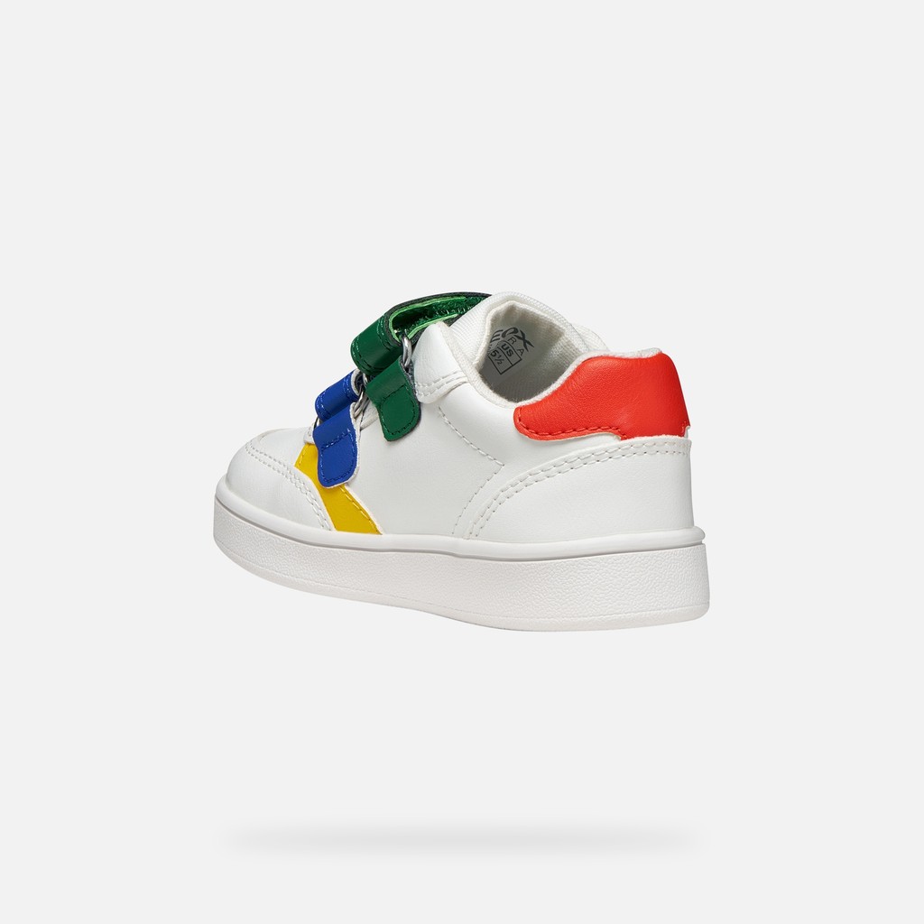 Sneakers with straps ECLYPER TODDLER BOY White/Green - image number 3 | GEOX