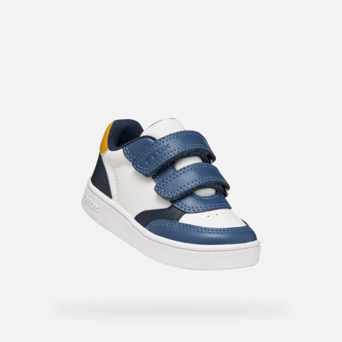 Scarpe con strappo ECLYPER BABY Avio/Bianco - image number 4 | GEOX