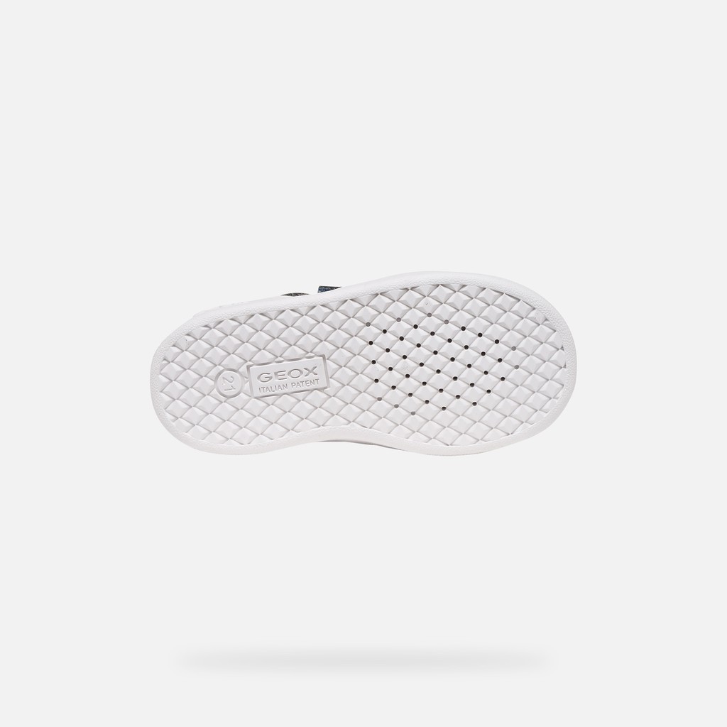 Scarpe con strappo ECLYPER BABY Avio/Bianco - image number 6 | GEOX