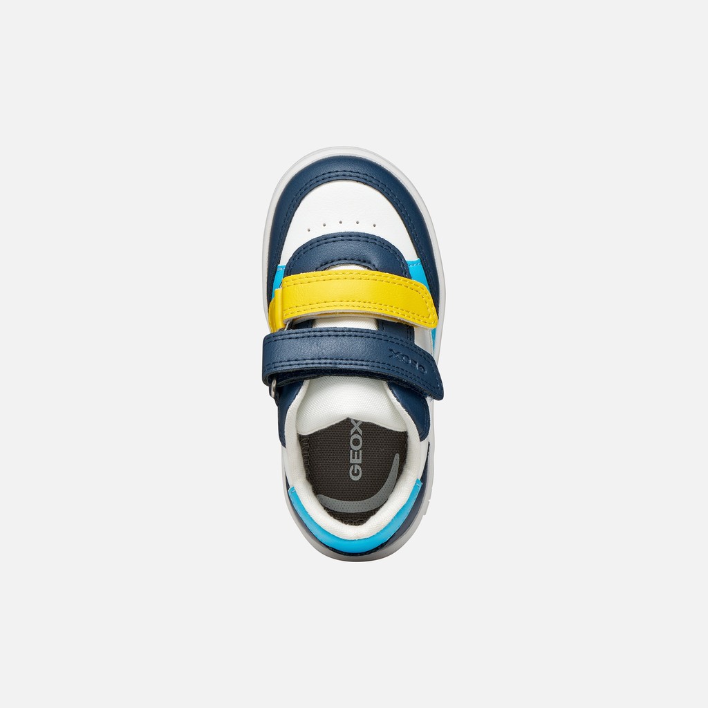 Sneakers with straps ECLYPER TODDLER BOY Light Navy/White - image number 5 | GEOX